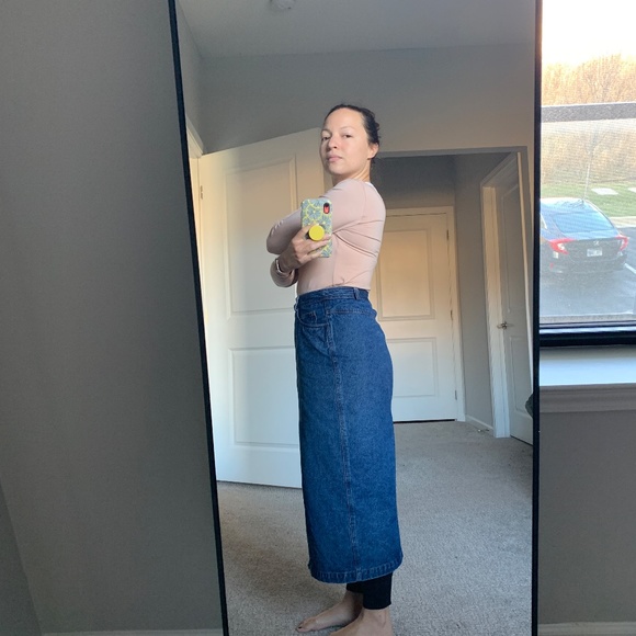 90s Vintage The Limited Denim Wrap Skirt, Sz 4/26, Like New - Picture 7 of 13